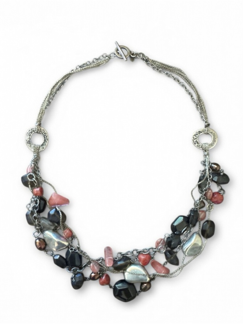 Sterling Silver Multi-Strand Statement Necklace
